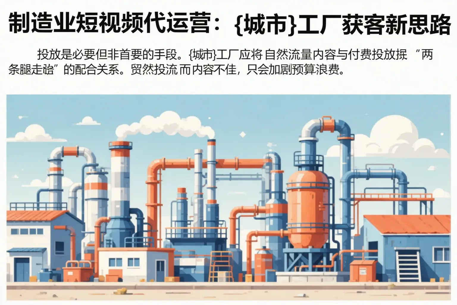 制造业短视频代运营:仪陇工厂获客新思路